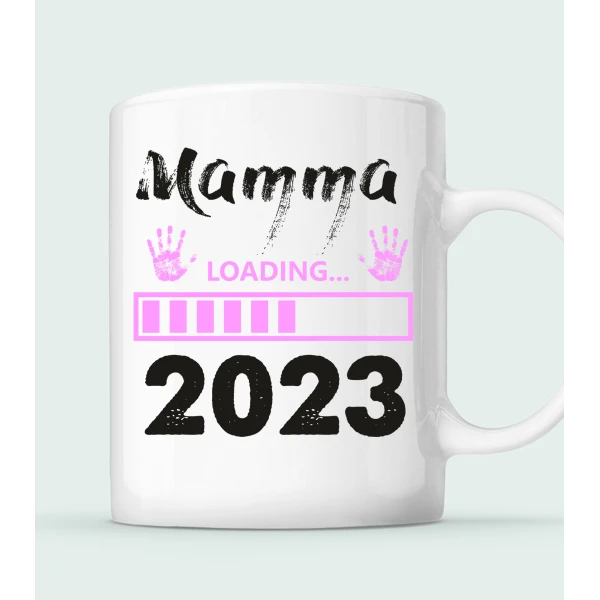 Tazza Mamma Femminuccia Festa della Mamma Loading 2023 Regalo Mamma - immagine 4