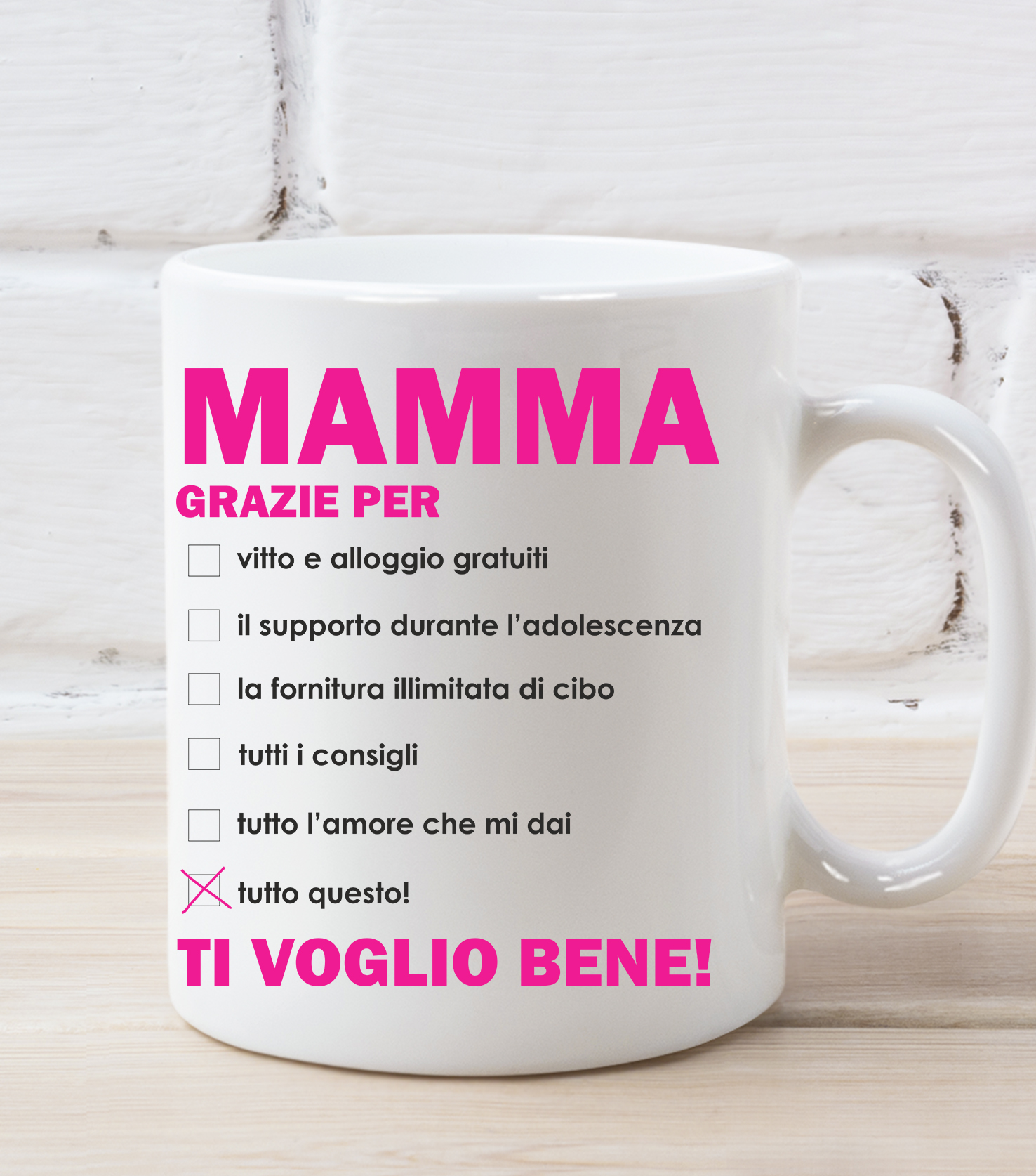 Tazza Mamma grazie per tutto questo! Regalo Mamma Festa della Mamma Mug in  Ceramica - ColorFamily