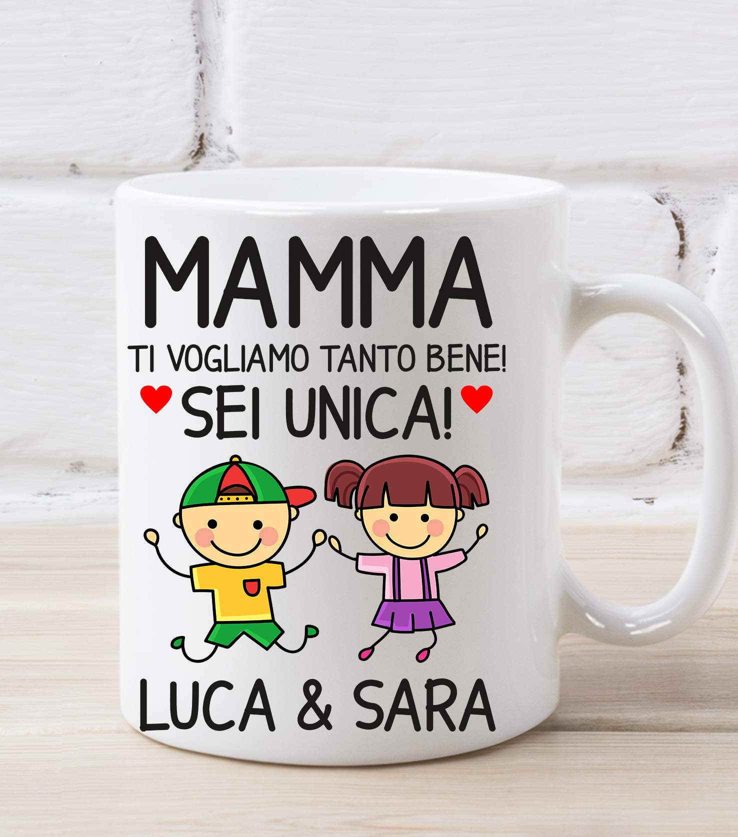 Tazza in Ceramica per La Mamma #mumlife Maxi Tazza Colazione Bianca E Oro  Idea Regalo Mamma E Neomamma Festa Compleanno 