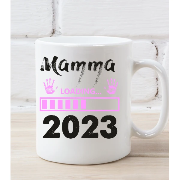 Tazza Mamma Femminuccia Festa della Mamma Loading 2023 Regalo Mamma - immagine 5