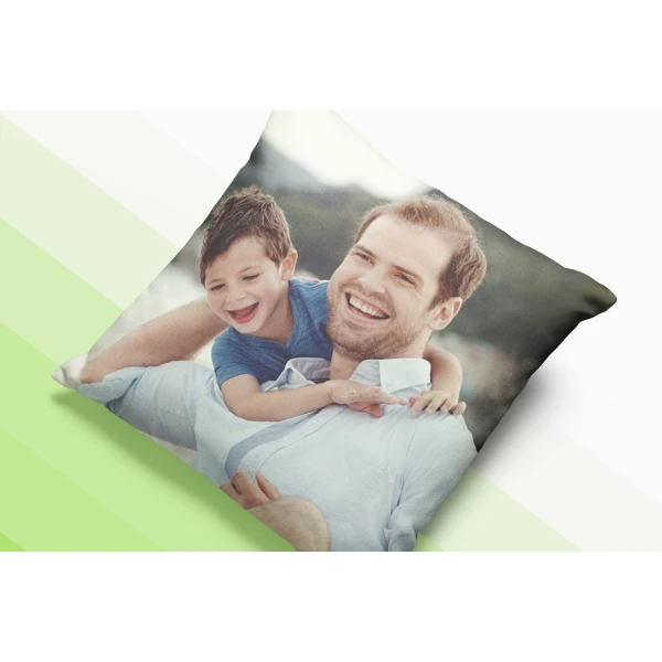 Cuscino Personalizzato con Foto Idea Regalo Nonno Zio Bisnonno Festa dei Nonni Compleanno Natale 40x40 cm con imbottitura Retro Bianco - immagine 3