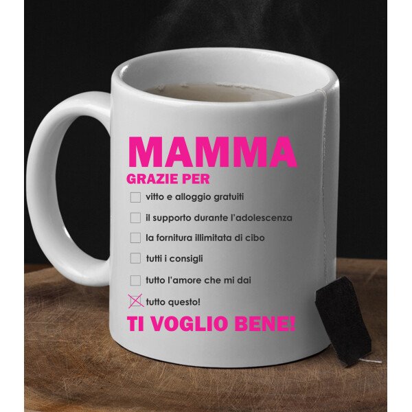 Tazza Mamma grazie per tutto questo! Regalo Mamma Festa della Mamma Mug in Ceramica - immagine 5