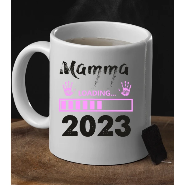 Tazza Mamma Femminuccia Festa della Mamma Loading 2023 Regalo Mamma - immagine 6