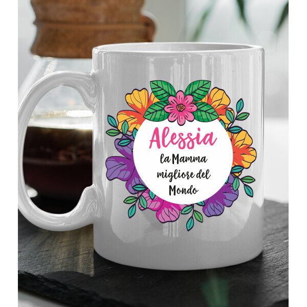 Tazza Mamma PERSONALIZZABILE La Mamma migliore del mondo Regalo Mamma Festa della Mamma Mug in Ceramica - immagine 6