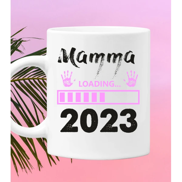 Tazza Mamma Femminuccia Festa della Mamma Loading 2023 Regalo Mamma - immagine 3