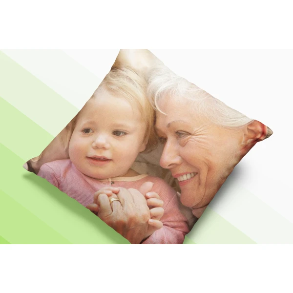 Cuscino Personalizzato con Foto Idea Regalo Nonno Zio Bisnonno Festa dei Nonni Compleanno Natale 40x40 cm con imbottitura Retro Bianco - immagine 6
