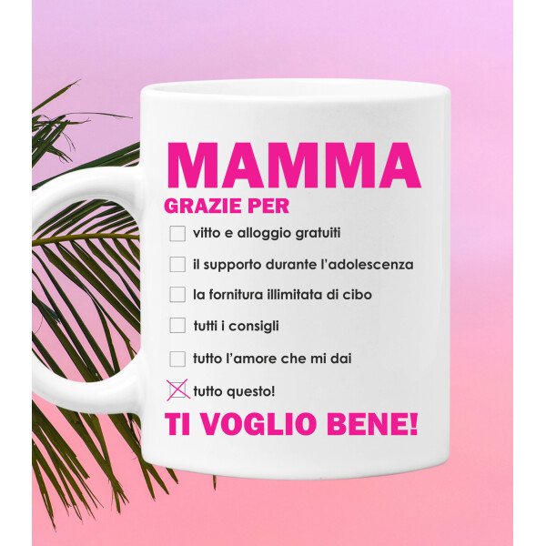 Tazza Mamma grazie per tutto questo! Regalo Mamma Festa della Mamma Mug in Ceramica - immagine 2