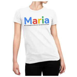 Maglietta Mamma PERSONALIZZABILE T-Shirt Festa della Mamma Non ho bisogno di internet, mia mamma sa tutto! Idea Regalo Mamma