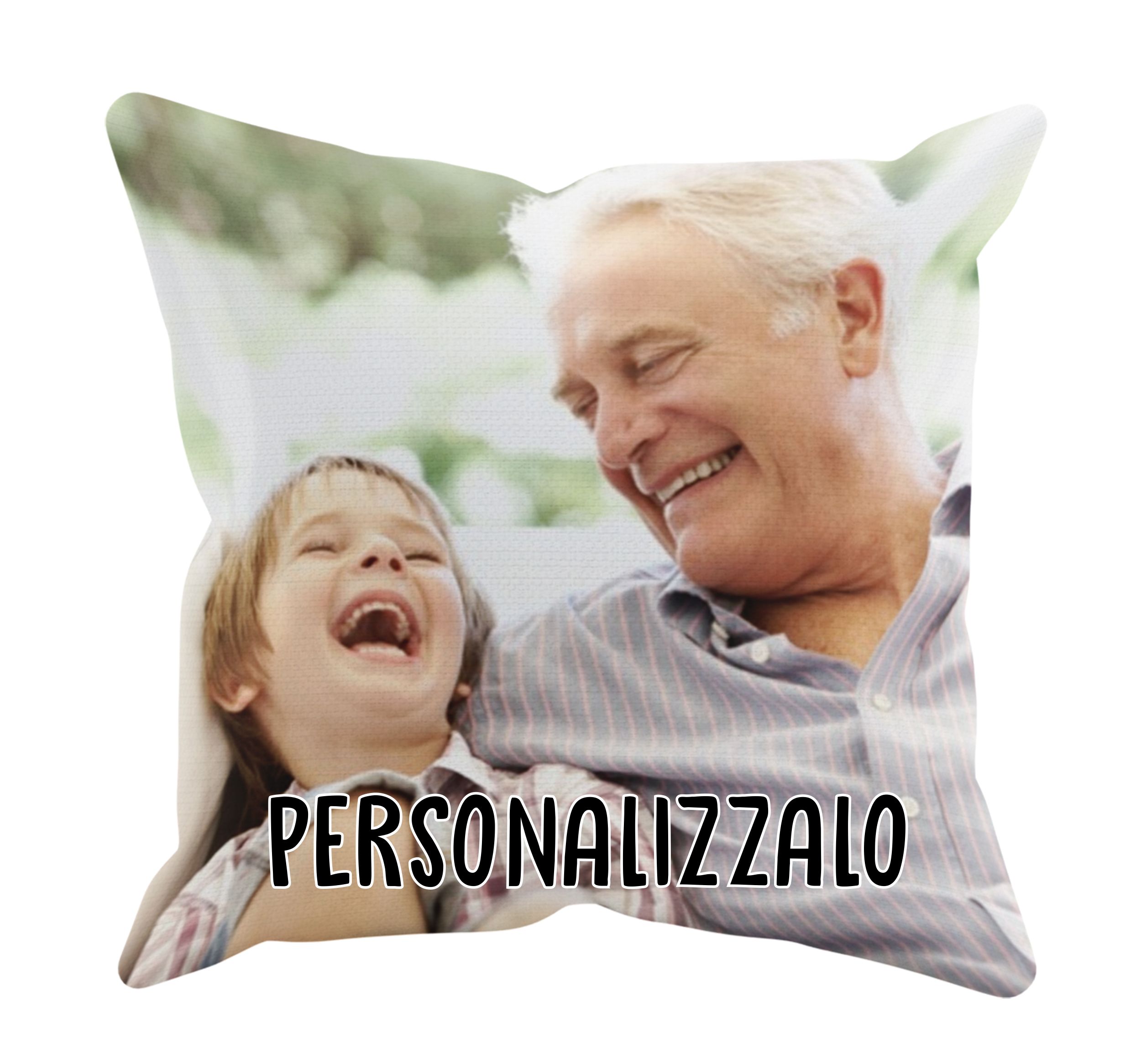 Cuscino Personalizzato con Foto Idea Regalo Nonno Zio Bisnonno