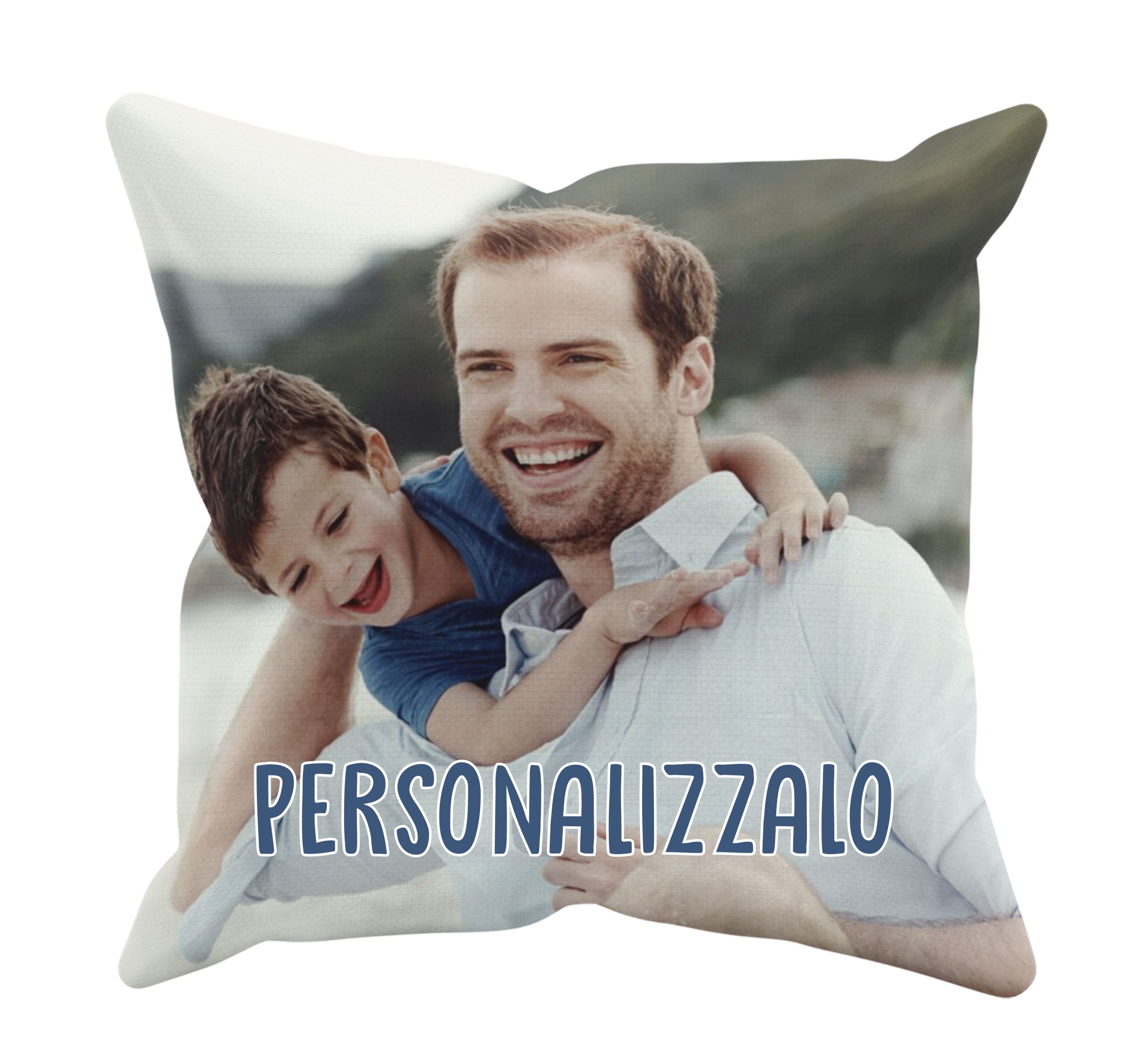 Cuscino Personalizzato con Foto Idea Regalo Papà Zio Padrino