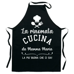 Grembiule da Cucina PERSONALIZZABILE Mamma divertenti La rinomata cucina da Mamma Regalo Mamma