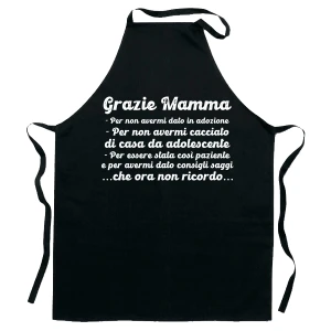 Grembiule da Cucina Mamma divertenti Grazie Mamma Regalo Mamma