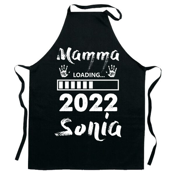 Grembiule da Cucina PERSONALIZZABILE Mamma divertenti Loading 2022 Idea Regalo Mamma