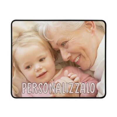 Mousepad Personalizzato con Foto Idea Regalo Nonna Zia Bisnonna Festa dei Nonni Compleanno Natale Personalizzabile