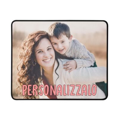 Mousepad Personalizzato con Foto Idea Regalo per la Mamma Zia Madrina Festa della Mamma Compleanno Natale Personalizzabile