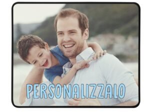 Mousepad Personalizzato con Foto Idea Regalo Papà Zio Padrino Fratello Cugino Festa del Papà Compleanno Natale Personalizzabile