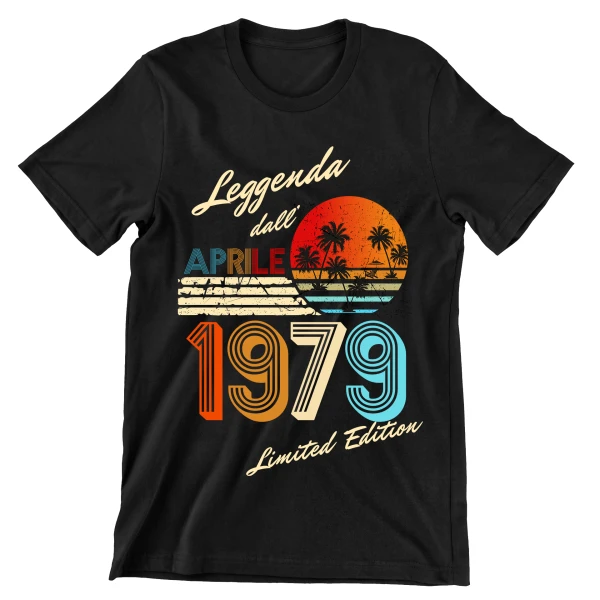 Maglietta Compleanno Aprile Anno Personalizzabile leggenda dall'Aprile - Limited Edition - t shirt - immagine 4