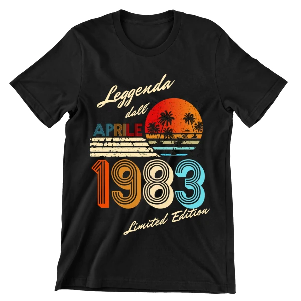 Maglietta Compleanno Aprile Anno Personalizzabile leggenda dall'Aprile - Limited Edition - t shirt - immagine 5