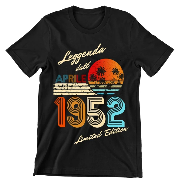 Maglietta Compleanno Aprile Anno Personalizzabile leggenda dall'Aprile - Limited Edition - t shirt - immagine 6