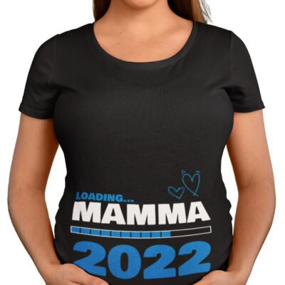 Maglietta Ideale per Il Premaman Maschietto Loading Mamma 2022 Idea regalo nascita