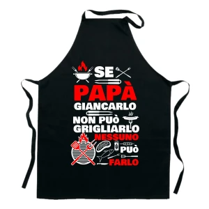 Grembiule da Cucina Papà Personalizzabile con Nome Divertenti Se Papà non può grigliarlo nessuno può farlo Idea Regalo