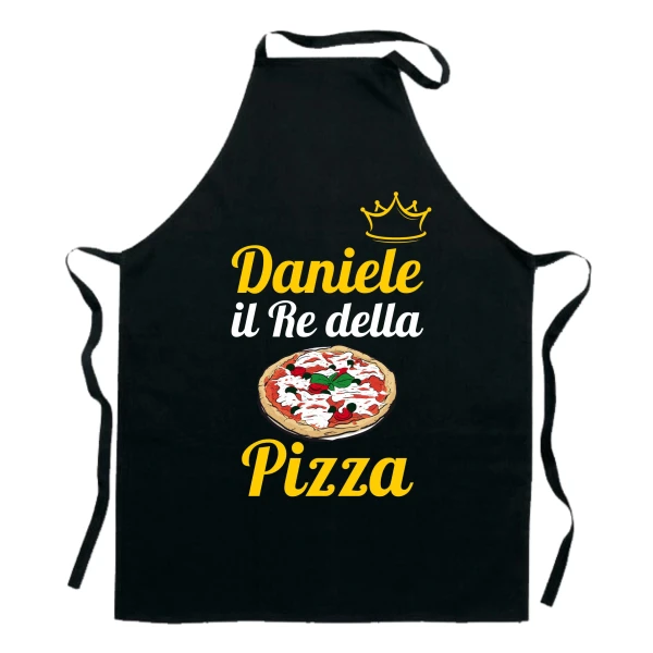 Grembiule da Cucina Personalizzabile con Nome Il re della Pizza - immagine 2