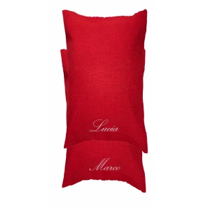 Coppia di federe Personalizzabili con ricamo matrimoniali regalo amore innamorati anniversario SanValentino Matrimonio amore
