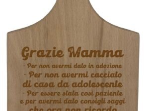 Tagliere Mamma festa della mamma Grazie Mamma Regalo Mamma