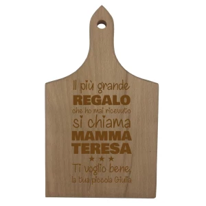 Tagliere Mamma PERSONALIZZABILE festa della mamma Il più grande regalo che ho mai ricevuto si chiama Mamma Regalo Mamma