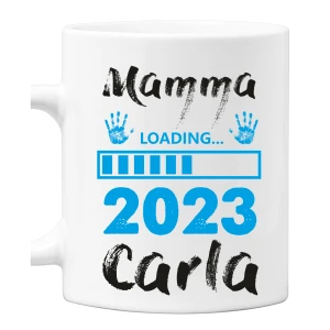 Tazza Mamma Personalizzabile Maschietto Festa della Mamma Loading 2023 Regalo Mamma