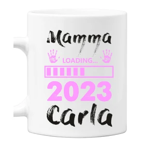 Tazza Mamma Personalizzabile Femminuccia Festa della Mamma Loading 2023 Regalo Mamma