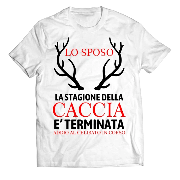 Pacchetto T-Shirt Magliette Addio al Celibato La stagione della caccia è terminata - immagine 3