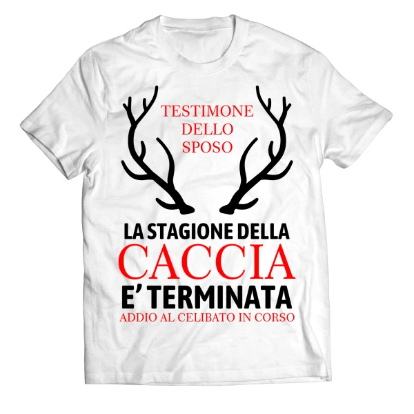 Pacchetto T-Shirt Magliette Addio al Celibato La stagione della caccia è terminata - immagine 4