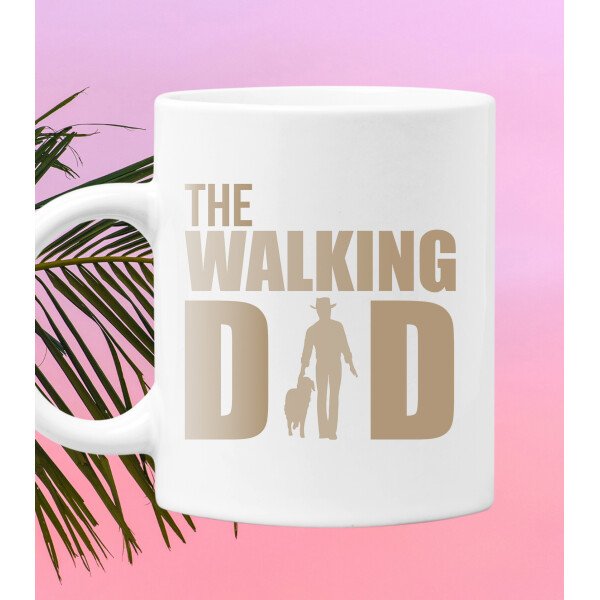 Tazza The Walking Dad Dog Maglietta ideale per gli Amanti dei cani Idea Regalo - immagine 2