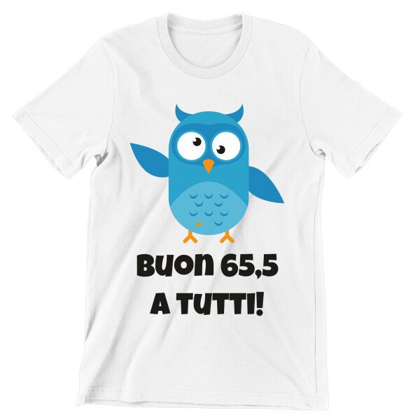 T-Shirt Maglietta Fantacalcio divertente Buon 65,5 a tutti - idea regalo Fantacalcio