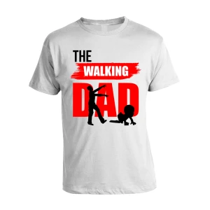 T-Shirt The Walking Dad Maglietta Papà Festa del Papà Idea Regalo Papà e Figlio Simpatica e Divertente