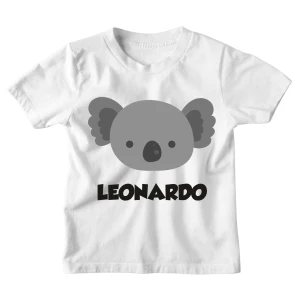 Maglietta Bambino Personalizzabile Koala Animali Divertenti - personalizza con Il Nome del Tuo Bimbo o della Tua Bimba - Idea Regalo