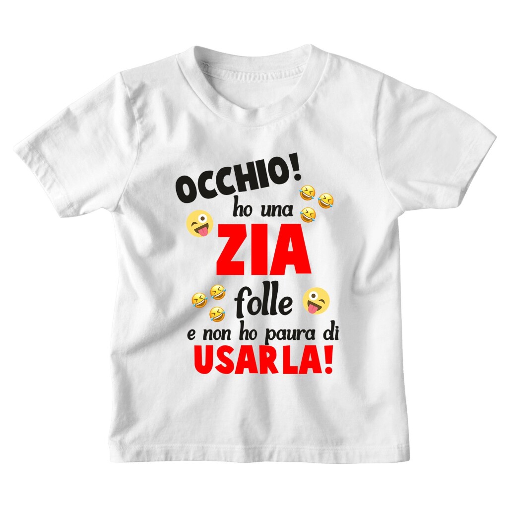 T-shirt bimbo e bimba Ho una Zia fantastica! Idea regalo zia