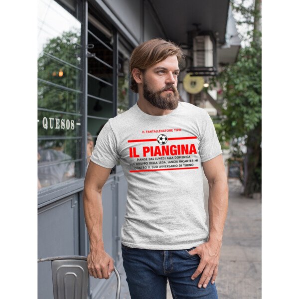 T-Shirt Maglietta Fantacalcio Fantallenatore Tipo Il Piangina - idea regalo Fantacalcio - immagine 3