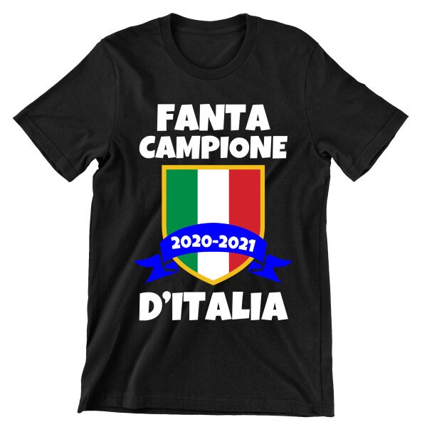 T-Shirt Maglietta Fantacalcio FantaCampione d'Italia - idea regalo Fantacalcio