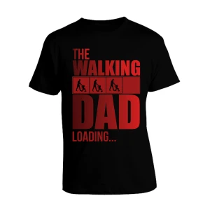 T-Shirt The Walking Dad Loading Maglietta Papà Festa del Papà Idea Regalo Papà Figlio Caricamento