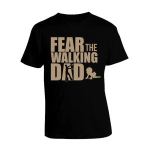 T-Shirt Fear The Walking Dad Maglietta Papà Festa del Papà Idea Regalo Papà Figlio