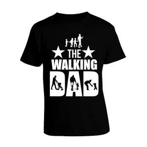T-Shirt The Walking Dad Maglietta Papà Festa del Papà Idea Regalo Papà e FIgli Famiglia