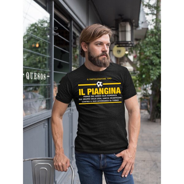 T-Shirt Maglietta Fantacalcio Fantallenatore Tipo Il Piangina - idea regalo Fantacalcio - immagine 2