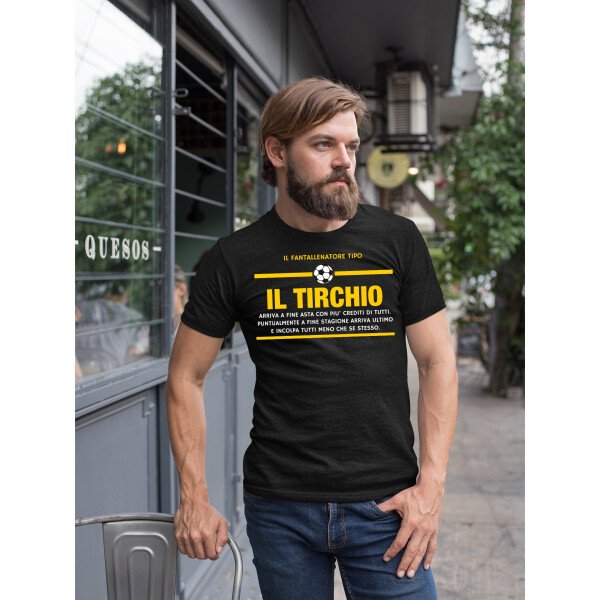 T-Shirt Maglietta Fantacalcio Fantallenatore Tipo Il Tirchio - idea regalo Fantacalcio - immagine 2