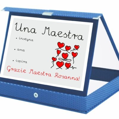 Targa Premio Maestra PERSONALIZZABILE Una Maestra Insegna Ama Ispira Regalo Maestra Fine Anno