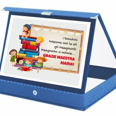 Targa Premio Maestra PERSONALIZZABILE I bambini nascono con le ali, gli insegnanti insegnano a volare Grazie Maestra Regalo Maestra Fine Anno