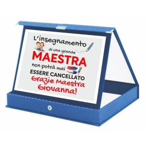 Targa Premio Maestra PERSONALIZZABILE L'insegnamento di una maestra non sarà mai cancellato Regalo Maestra Fine Anno