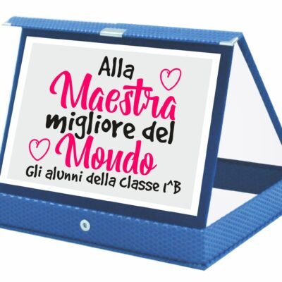 Targa Premio Maestra PERSONALIZZABILE Alla maestra migliore del mondo Regalo Maestra Fine Anno