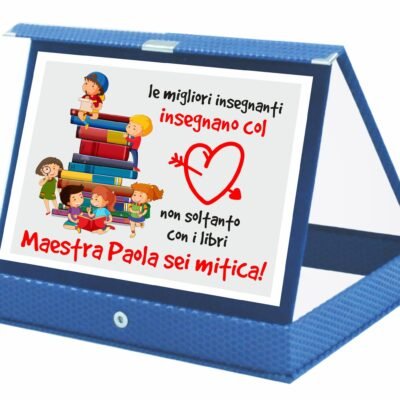 Targa Premio Maestra PERSONALIZZABILE Le migliori insegnanti insegnano col cuore Regalo Maestra Fine Anno